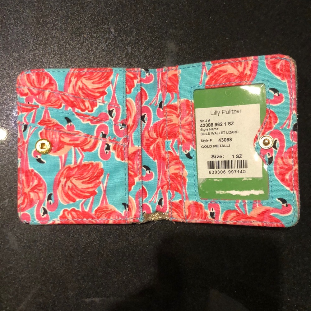 NWT Gold “Gimme Some Leg” mini wallet